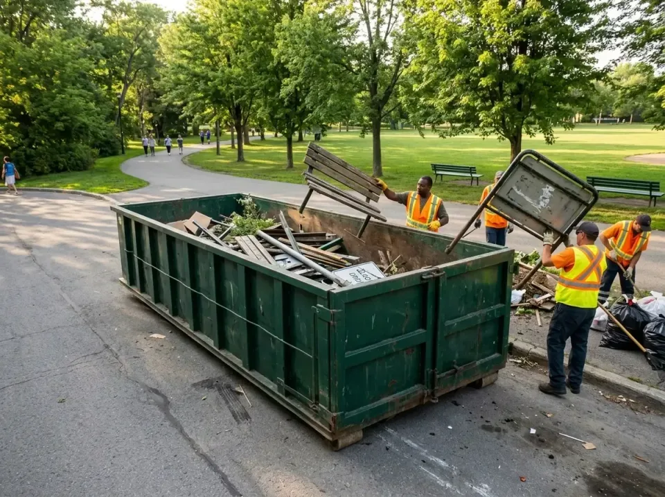 Roll-off Dumpster — Municipal Park